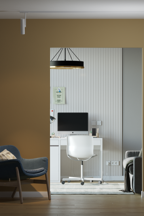 Стеновая 3D панель из реек  AP122505.91 HANNAHHOLZ  - Вид №1