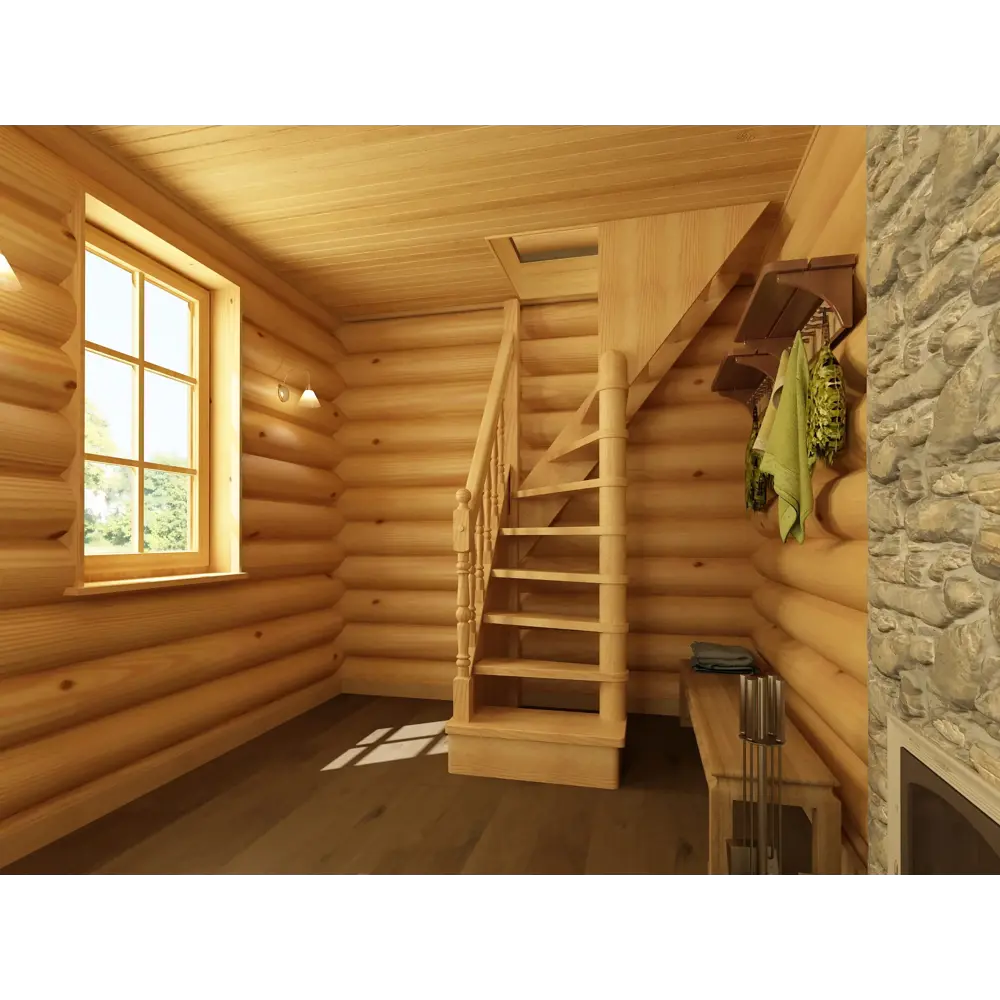 Santreyd Лестница поворотная 90° ЛС-91 для компактных пространств 18488868 STLM-0010999 - Вид №3