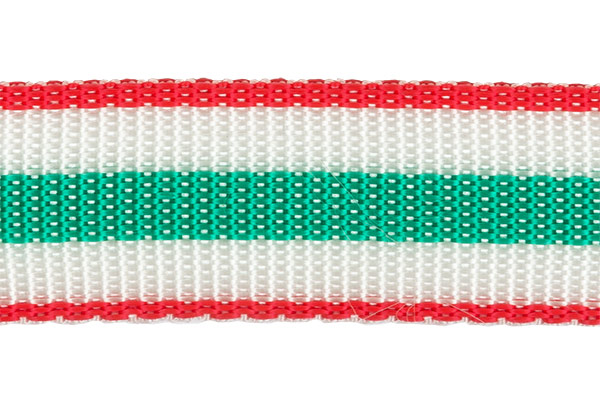 3713 (3075\_3590) Стропа 30 мм 3713 (3075_3590) ФАСОВКА 2.5 м красный/белый/зеленый Santreyd 