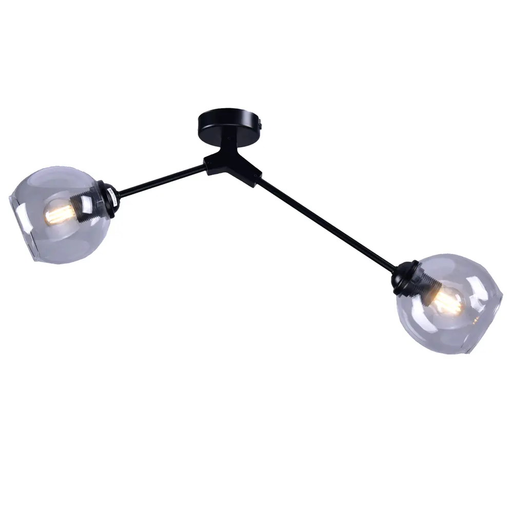 Светильник Ключник Объектив КС30104/2С E27 2x60 Вт, цвет черный STLM-2139543