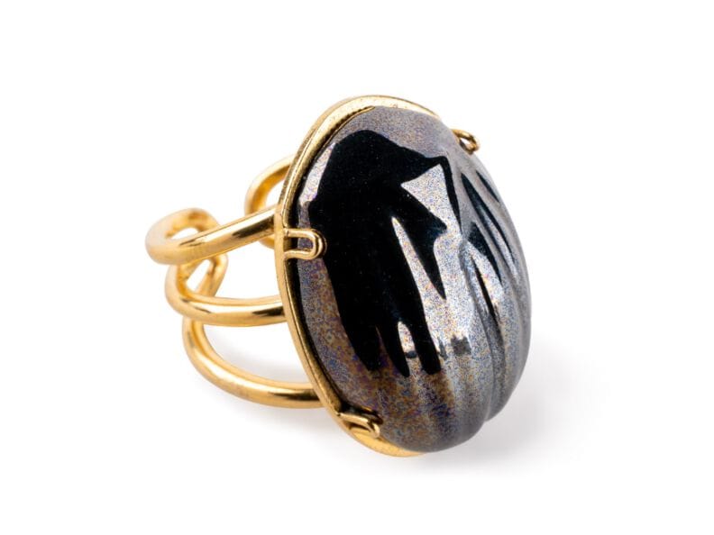 Кольцо из фарфора Lladró SCARAB METAL RING ARCH-00036097 - Вид №1