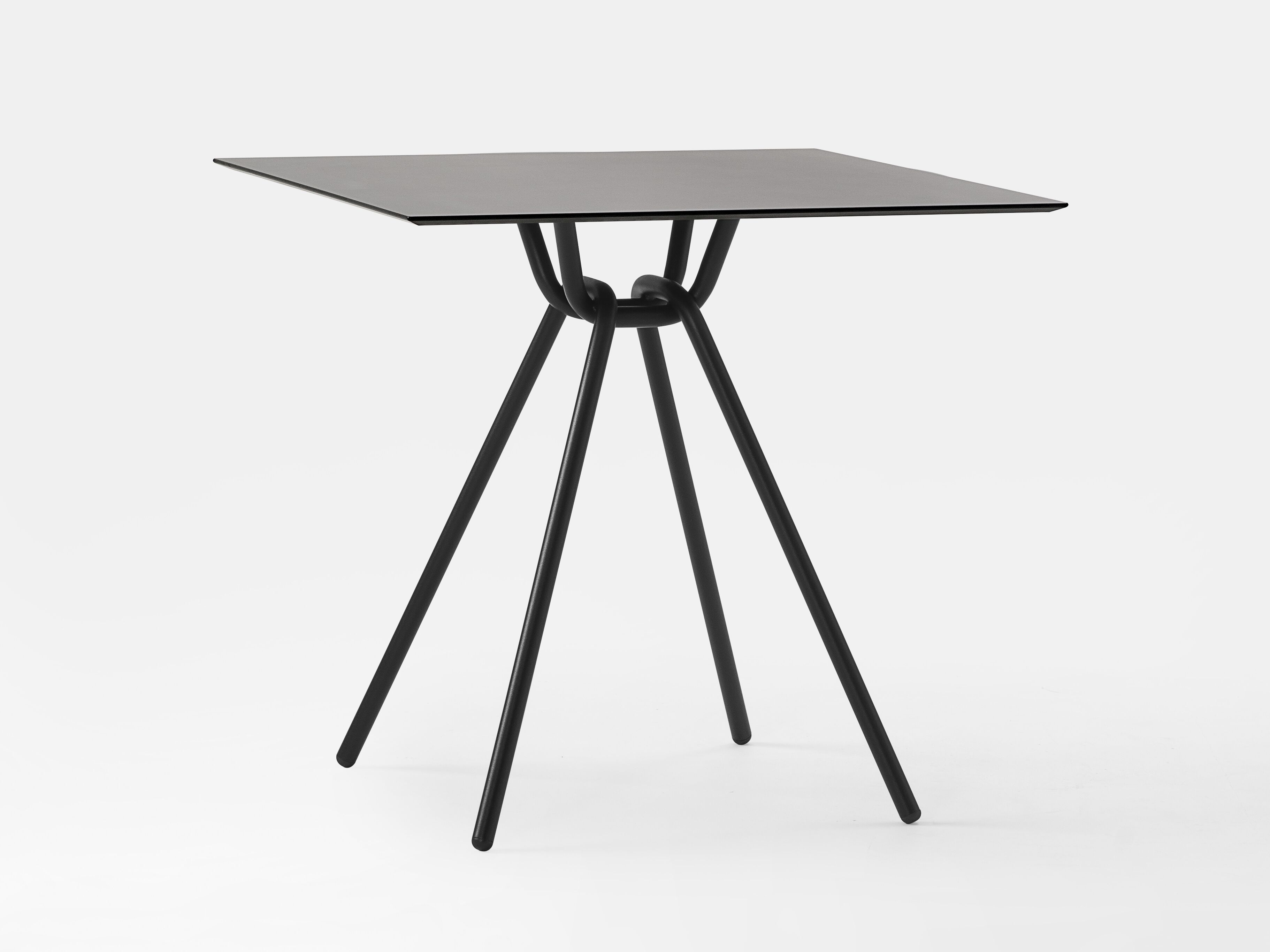 Квадратный стальной стол с верхней частью HPL Kastel Keiko ARCH-00061659