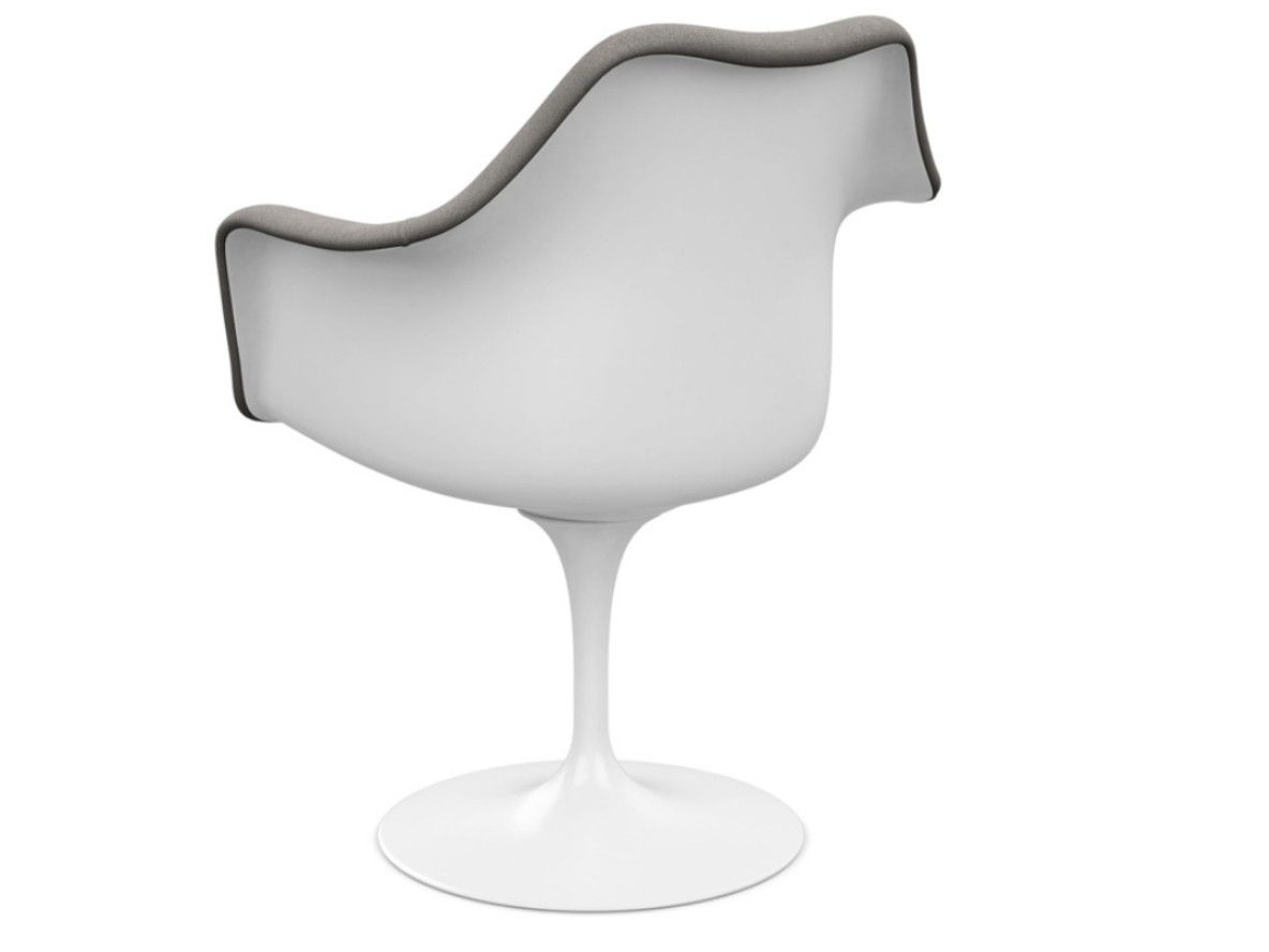 Мягкий тканевый стул с подлокотниками Knoll Тюльпан ARCH-00045607