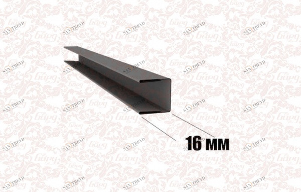 Торцевой П-образ.профиль, салатовый 4 м БАРД 2511143