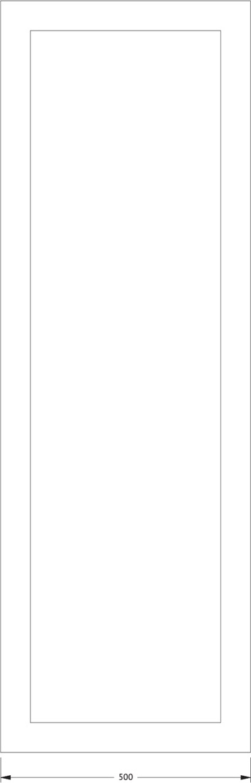 BY 0422 Зеркало с матированием EVOFORM Fashion - Вид №1