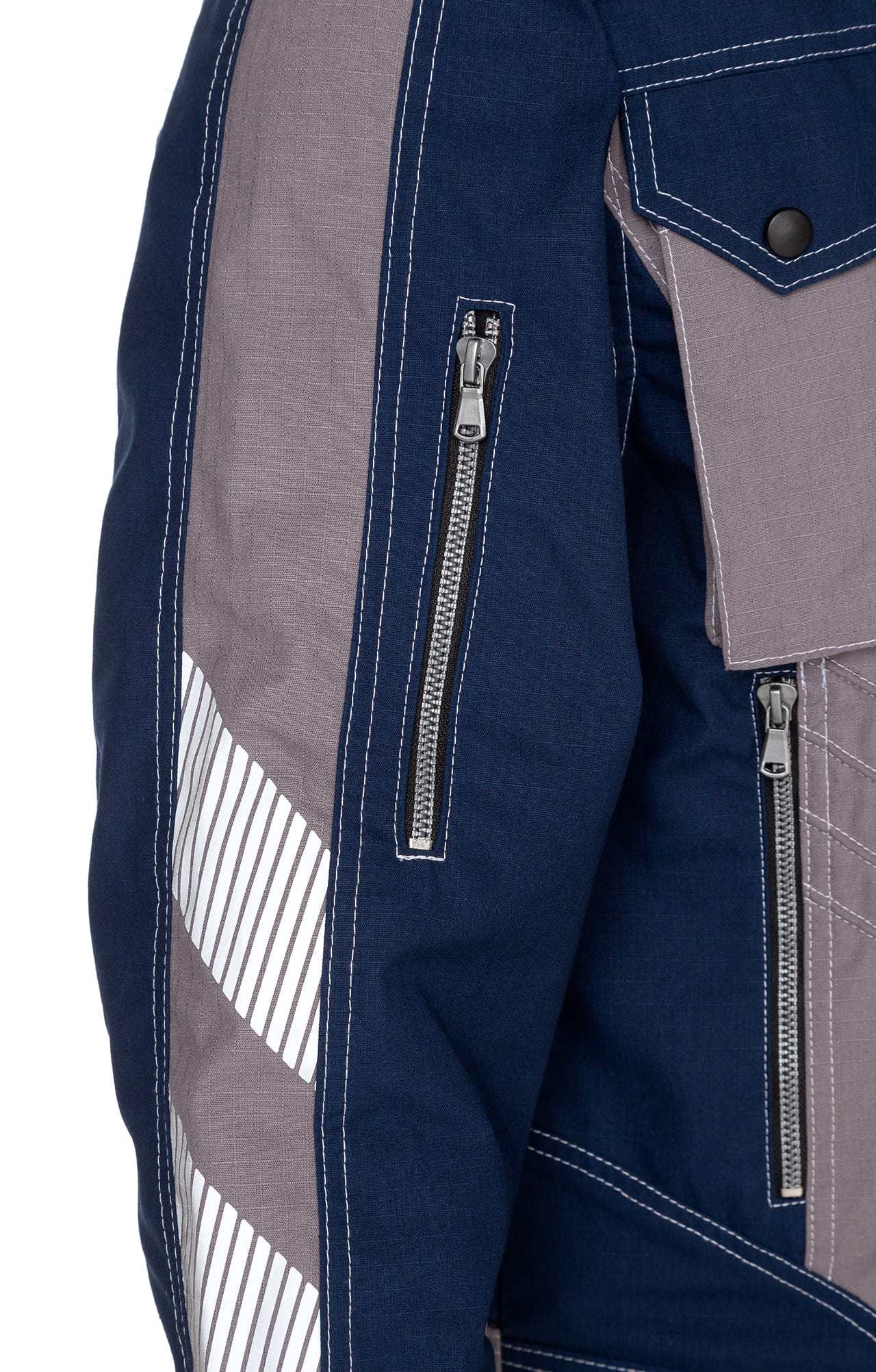 68840 Костюм "Прогресс" темно-синий с серым  Летняя спецодежда  размер 60-62/182-188  - Вид №15