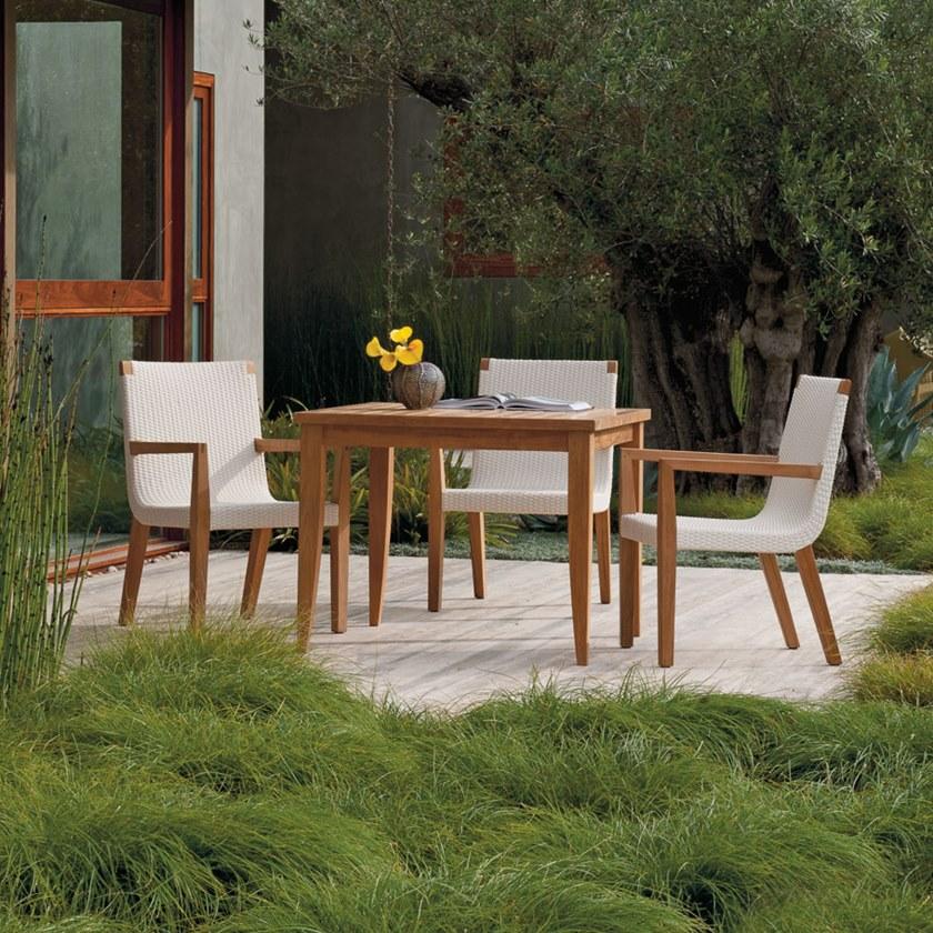 JANUS et Cie Квадратный обеденный стол из тика Relais sun-id-1354933 - Вид №4