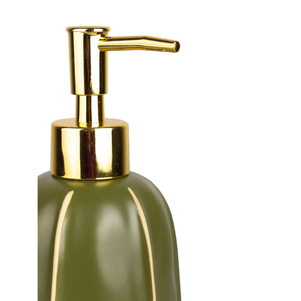 Дозатор для жидкого мыла Аквалиния Агава керамика цвет зеленый STLM-2016188 - Вид №1