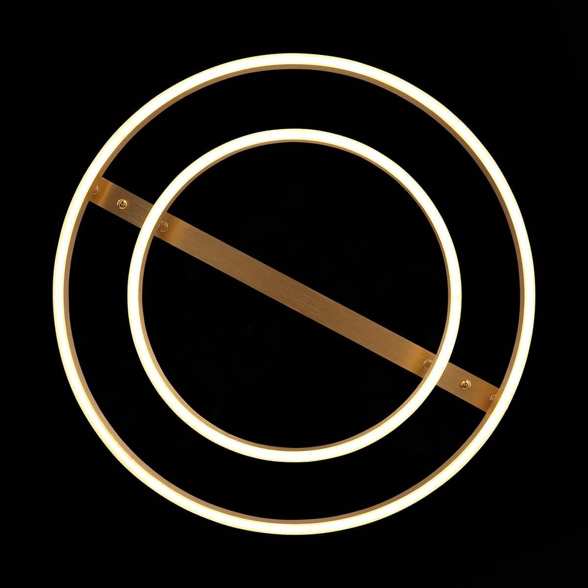 Люстра светодиодная подвесная золото круглая ST Luce Onze SL944.202.02 ST LUCE ДИЗАЙНЕРСКИЕ, ONZE 00-3833984 Золото  - Вид №1