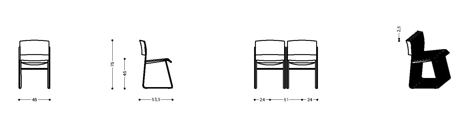 Стул для конференций LAMM ZINIA ARCH-00044104 - Вид №12