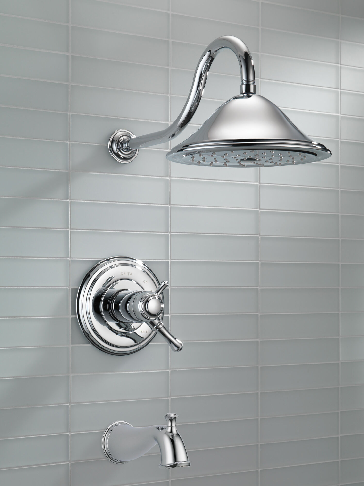 T17T497-CZ Для ванны и душа TempAssure® серии 17T Delta Faucet Cassidy Шампанское бронза  - Вид №1