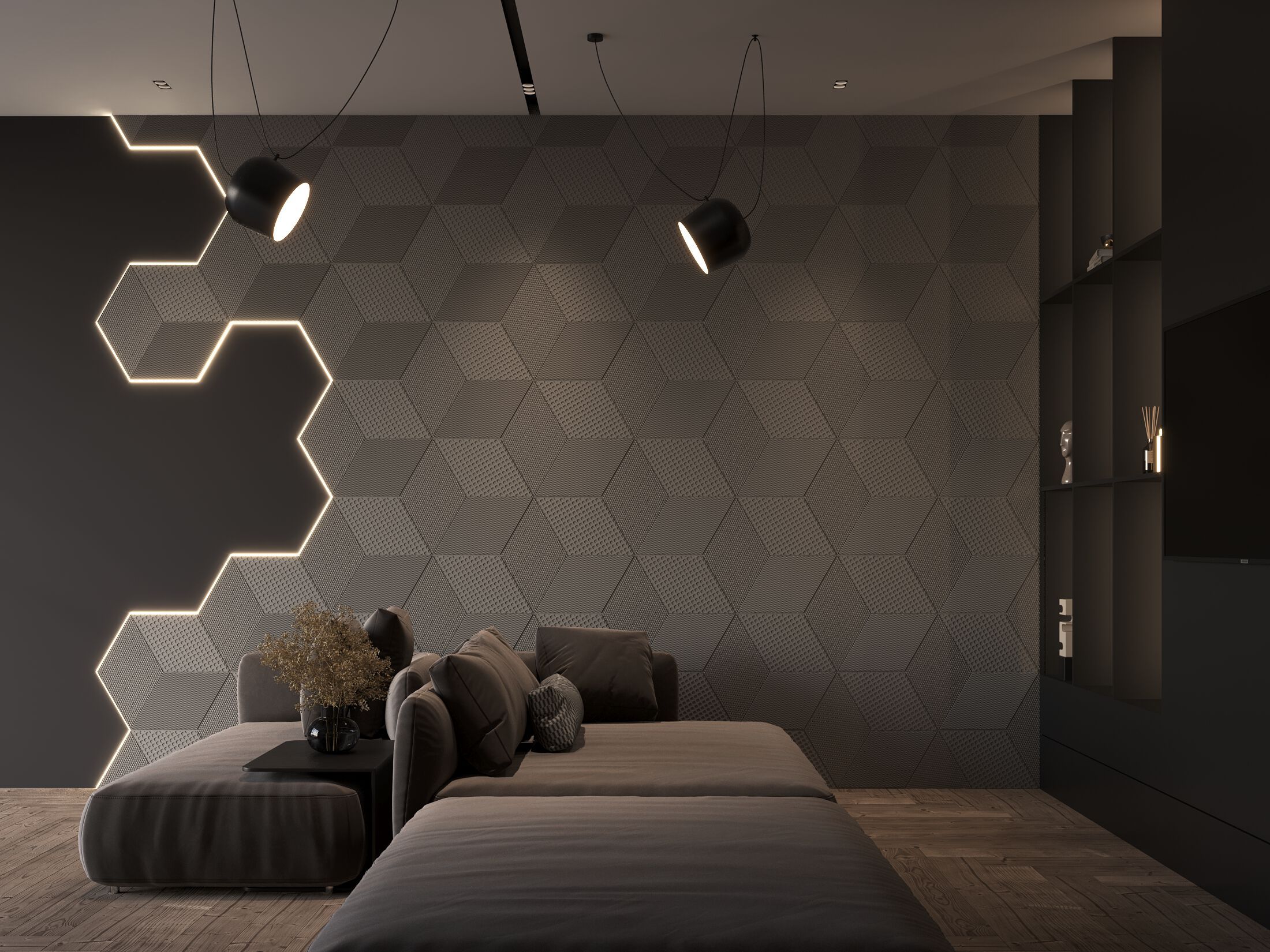 Трехмерное гипсовое покрытие WallDeco M-Modern ARCH-00100210