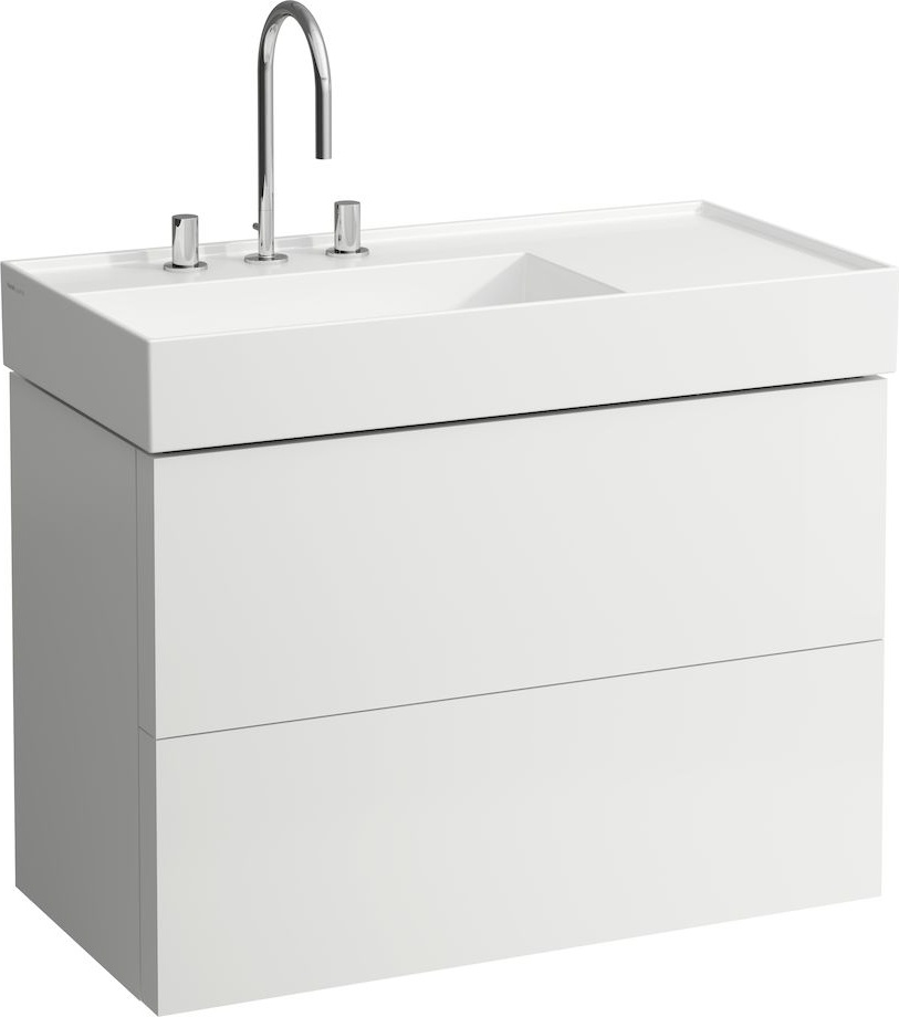 H8103380201581 Раковина, полочка справа, со специальным скрытым сливом LAUFEN PRO - Вид №2