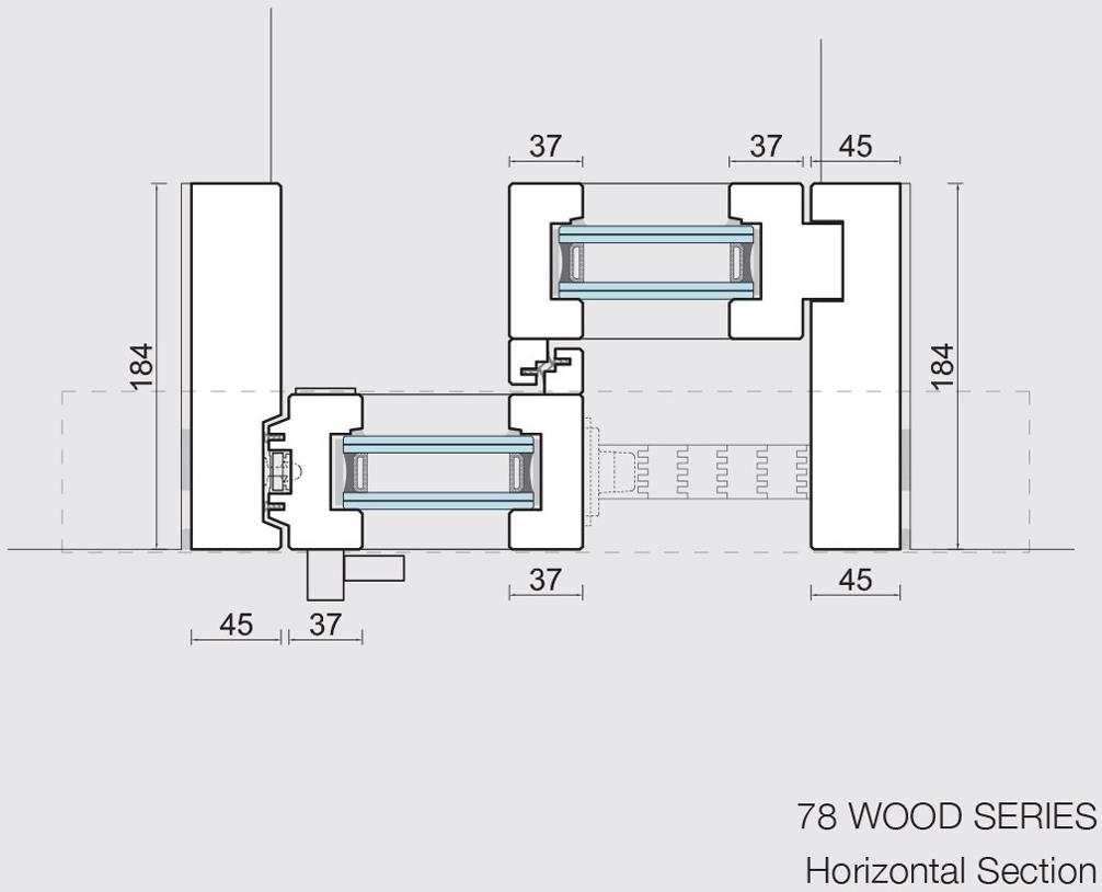CARMINATI SERRAMENTI Подъемно-раздвижная деревянная дверь с двойным остеклением Skyline system sun-id-1382330 - Вид №10