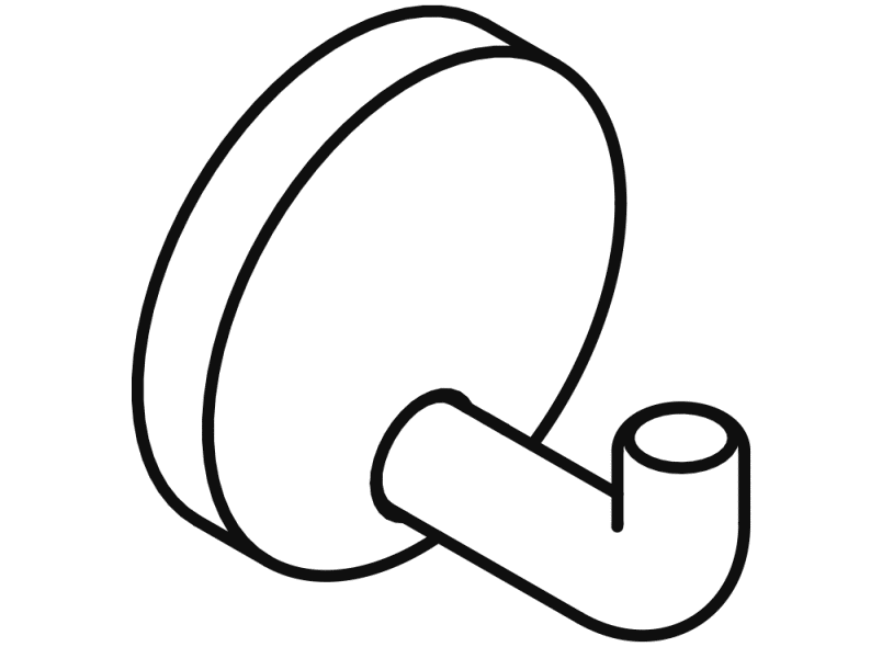 950.90.01050 одиночный крючок HEWI System 111 | Edelstahl  - Вид №2