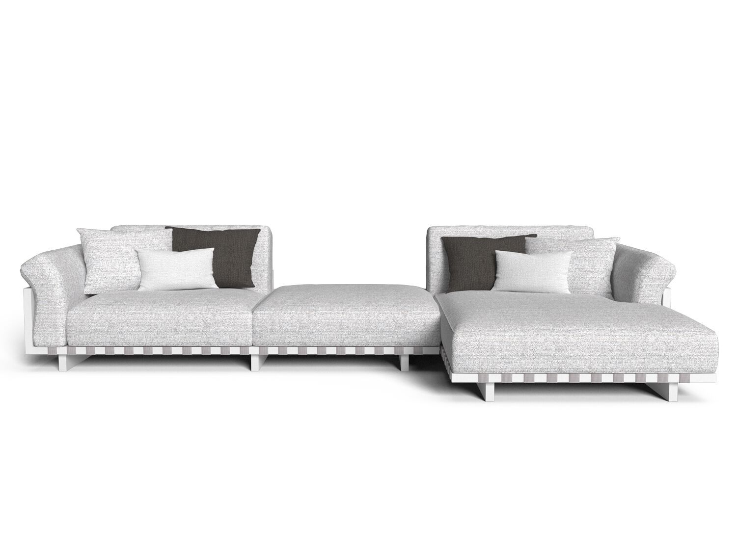 Тканевый модульный садовый диван Talenti Argo-alu ARCH-00087005