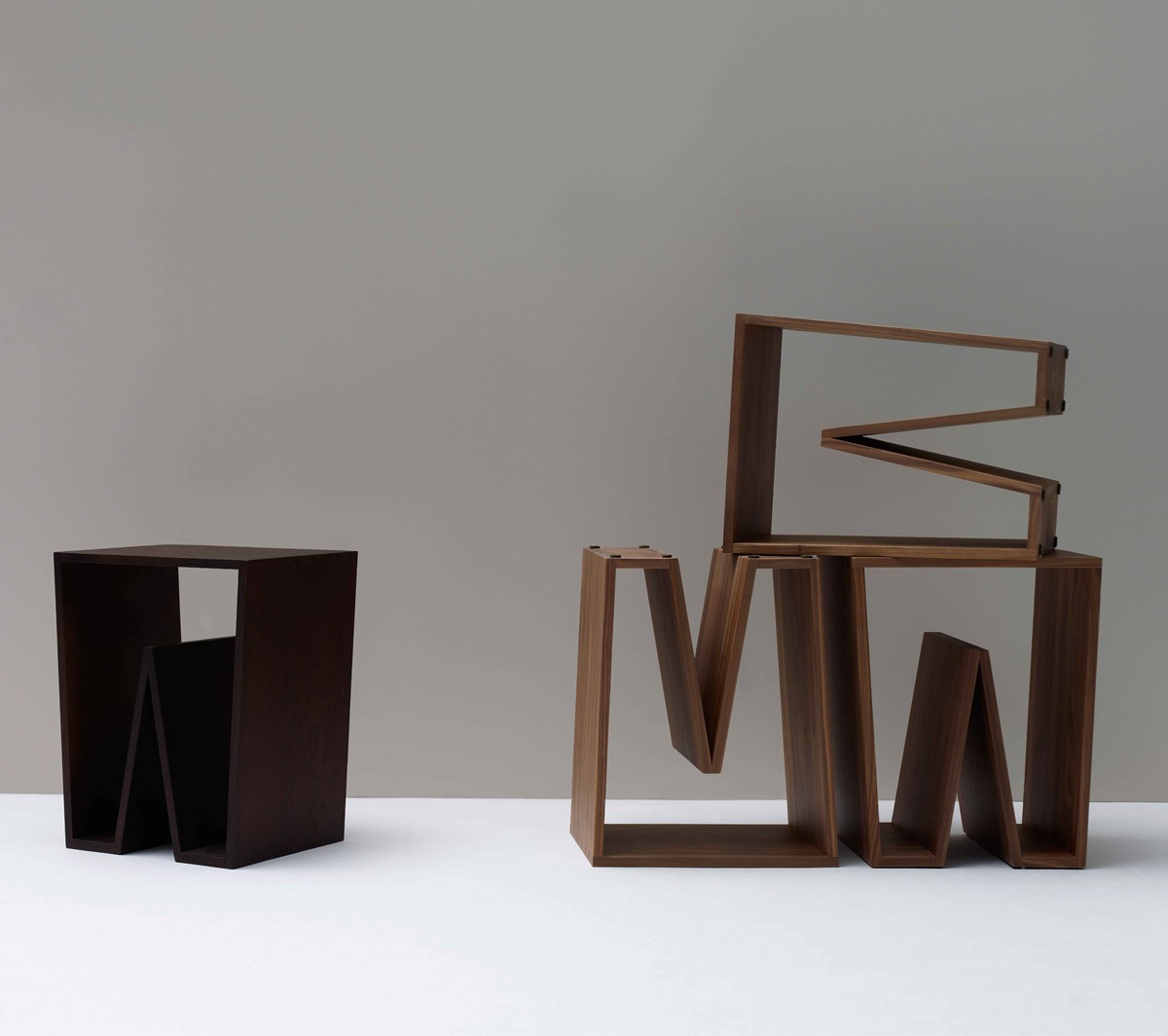 Ex.T Notch Wood Табурет из ореха EXNOTCHNOCE  - Вид №2