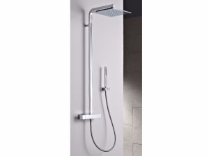 Термостатическая настенная душевая колонна с душем