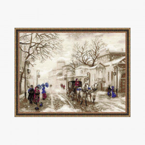 1400 Набор для вышивания Старая улочка 21 х 27 см RIOLIS Сотвори Сама