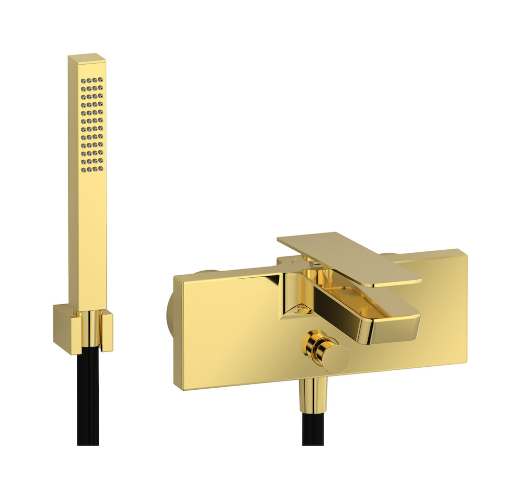 Встроенный смеситель для душа в комплекте с душевым гарнитуром. WE ARE IB k3250oo Gold K3