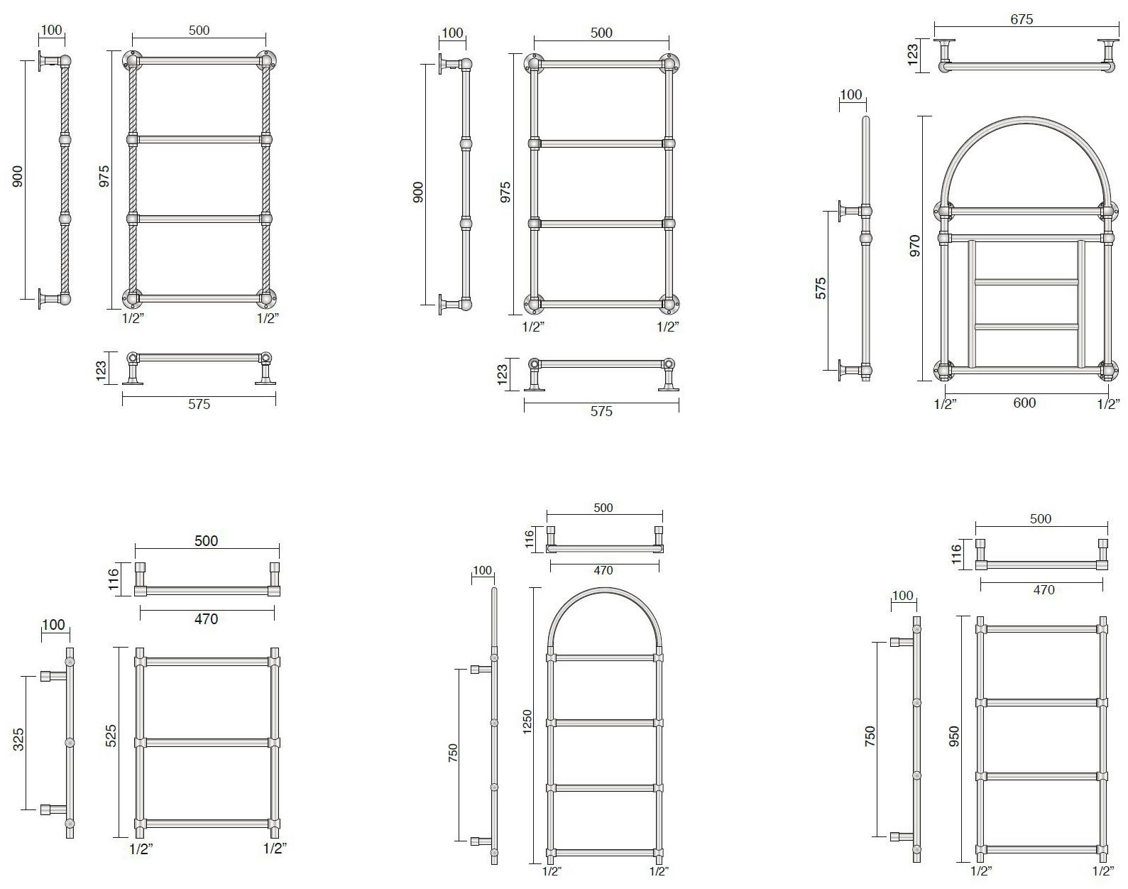 CORDIVARI Настенный радиатор в классическом стиле Classic line sun-id-1405677 - Вид №3