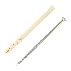 Дюбель-гвоздь цилиндрический Европартнер нейлон 8x120 мм 10 шт.