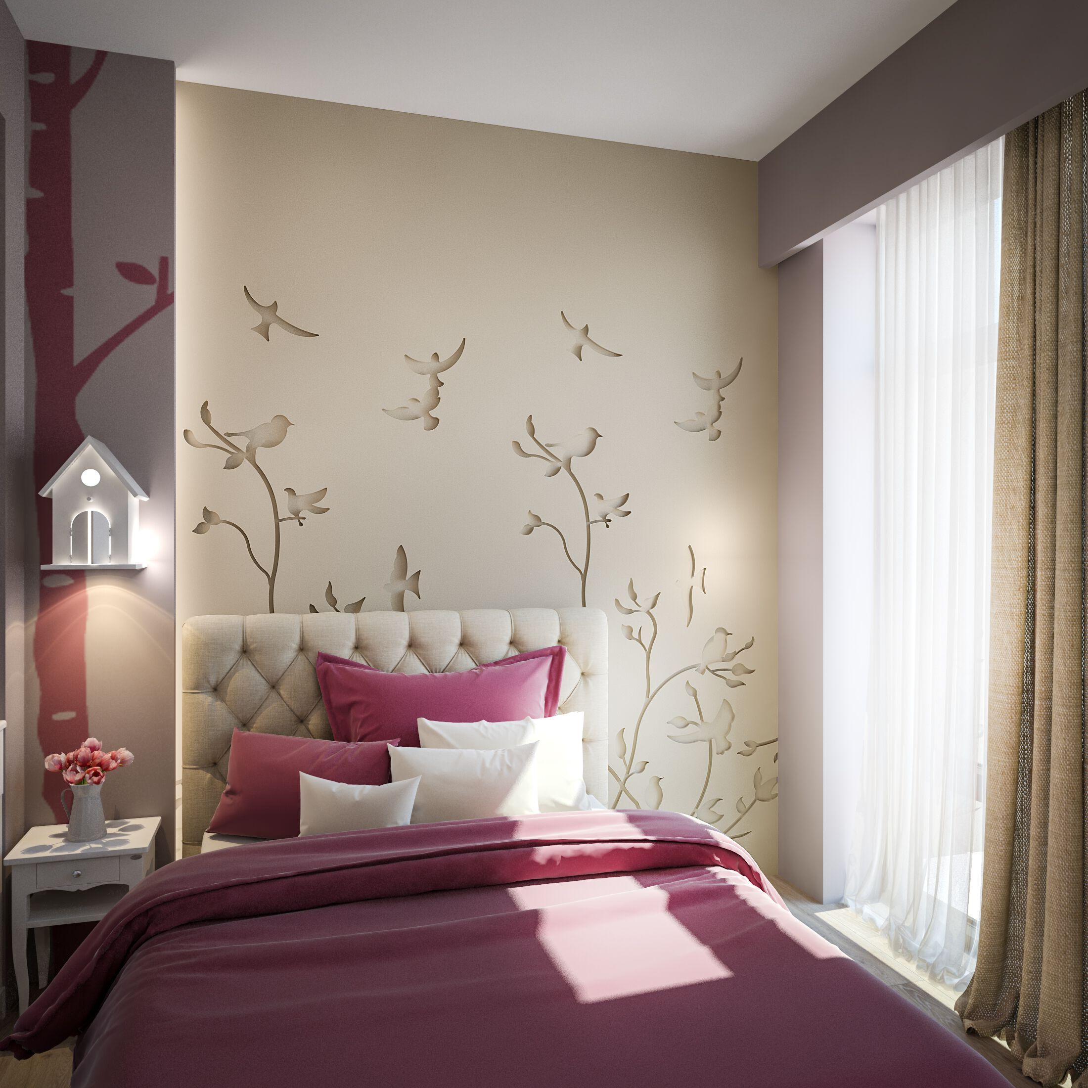 Трехмерная декоративная гипсовая панель WallDeco SPRING TREE ARCH-00038626 - Вид №2