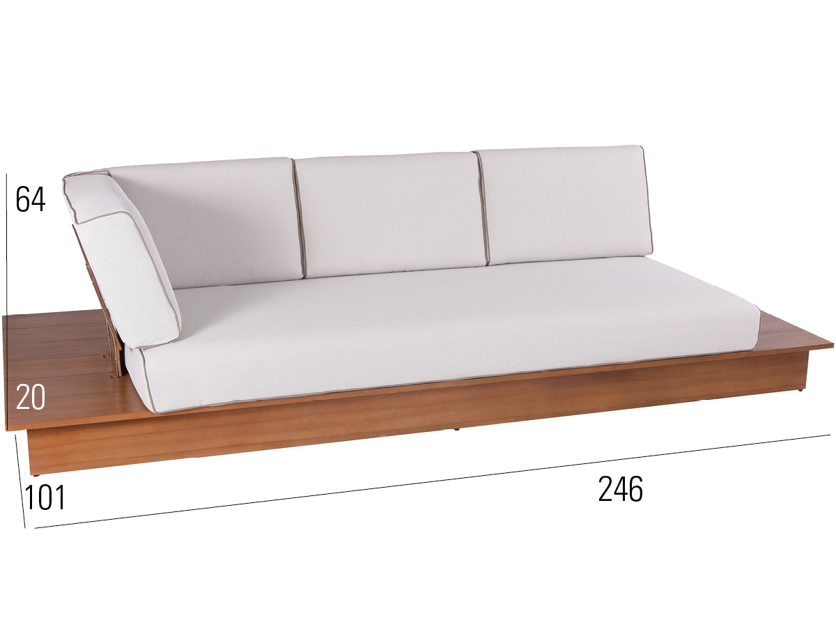 72.00.0549 La Villa Lounge 3-местный борнео, включая обивку Mbm  - Вид №2