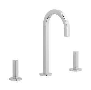 Смеситель для раковины на 3 отверстия с коротким изливом в комплекте с донным клапаном. WE ARE IB ei392cc_3 Chrome Elio