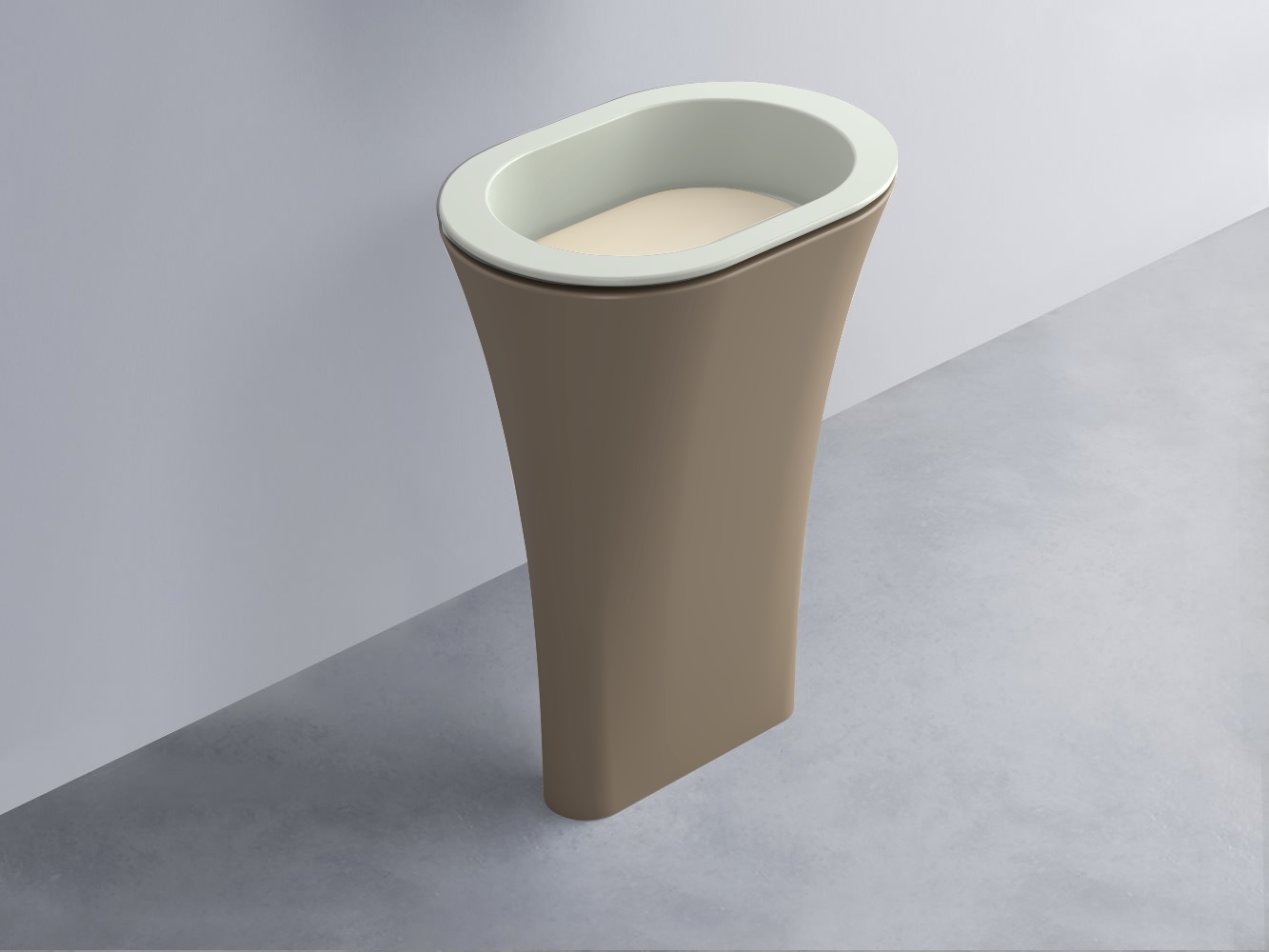 AMLA65-PM+AMPILO-LN+AMCOLO-AN Раковина Amedeo Ovale отдельностоящая cielo Enjoy + Amedeo Ceramica Cielo