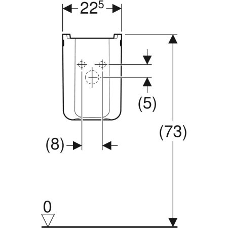 292110000 Полупьедестал для раковины Geberit Renova Plan Geberit  - Вид №3