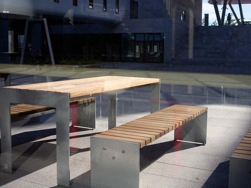 VESTRE Стол для общественных мест из стали и дерева Vroom sun-id-1415752 - Вид №7