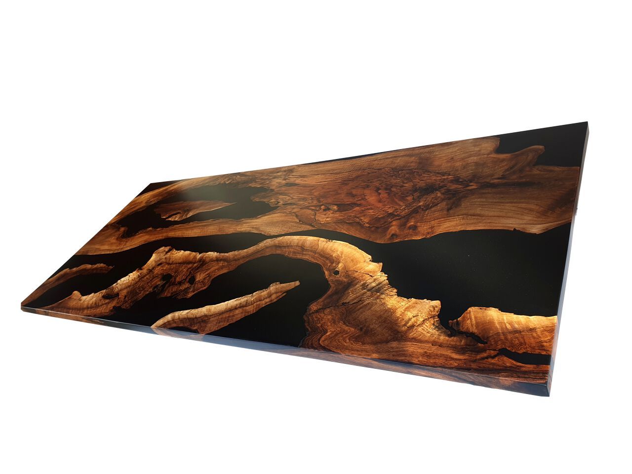 Прямоугольный стол из орехового дерева и смолы Legnor LEG2408801 ARCH-00122303 - Вид №1