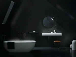 Подвесная раковина настенная овальная Cerasa FREE белая