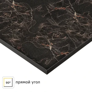 Столешница Компакт Мрамор 120x80x1.6 см HPL пластик цвет чёрный 84224893 STLM-2191518