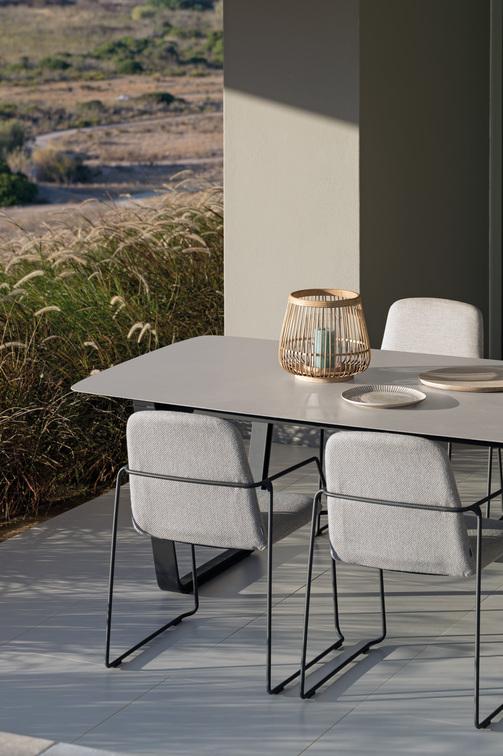 Стул белый морская кожа белый Manutti Loop MNST84 - Вид №1