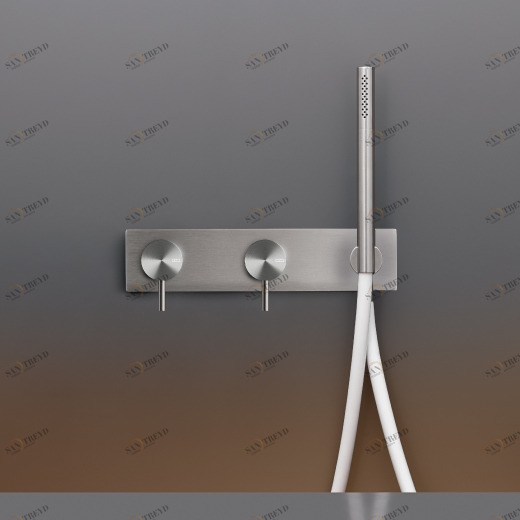 Настенный 2 смесители, установленные для ванной / душем с цилиндрическая ручного душа диаметром 18 м т < / р> MIL85 CEADESIGN 