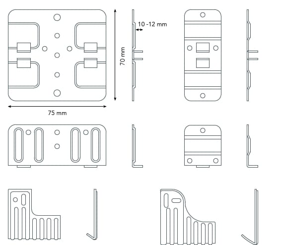 Система скрытого крепления для фасадов Anchoriv CLIPS ARCH-00139948 - Вид №2