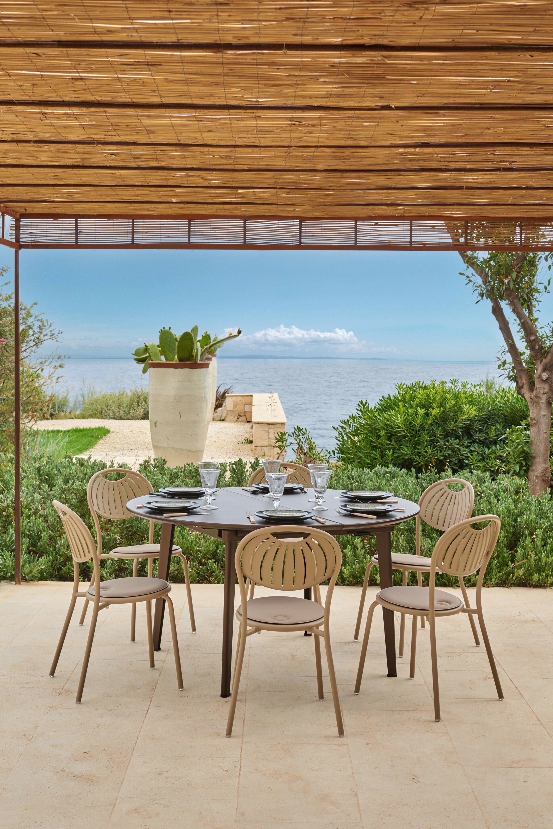 Штабелируемый садовый стул из листового металла emu Coupole ARCH-00140024 - Вид №7