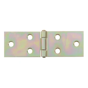 Петля карточная Gah Alberts, 26x81х1.3 мм, сталь оцинкованная, цвет жёлтый, 2 шт.