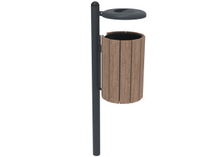 Держатель для мусора WPC с пепельницей