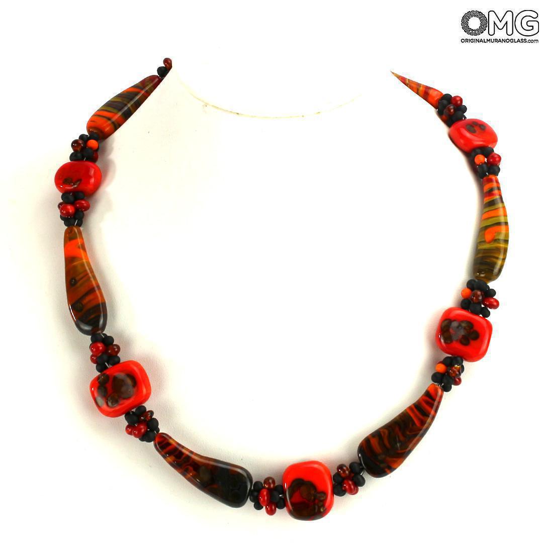 4797 ORIGINALMURANOGLASS Ожерелье с венецианскими бусинами Zattere  см  - Вид №1