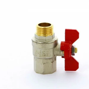 Кран шаровой НВ SCIROCCO бабочка TIEMME 1/2"