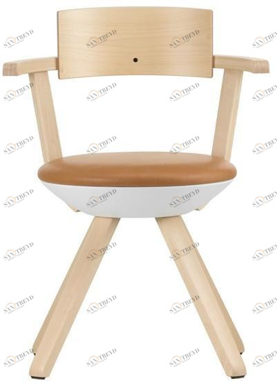 Artek Вращающееся кресло с обивкой из березы sun-id-1409502