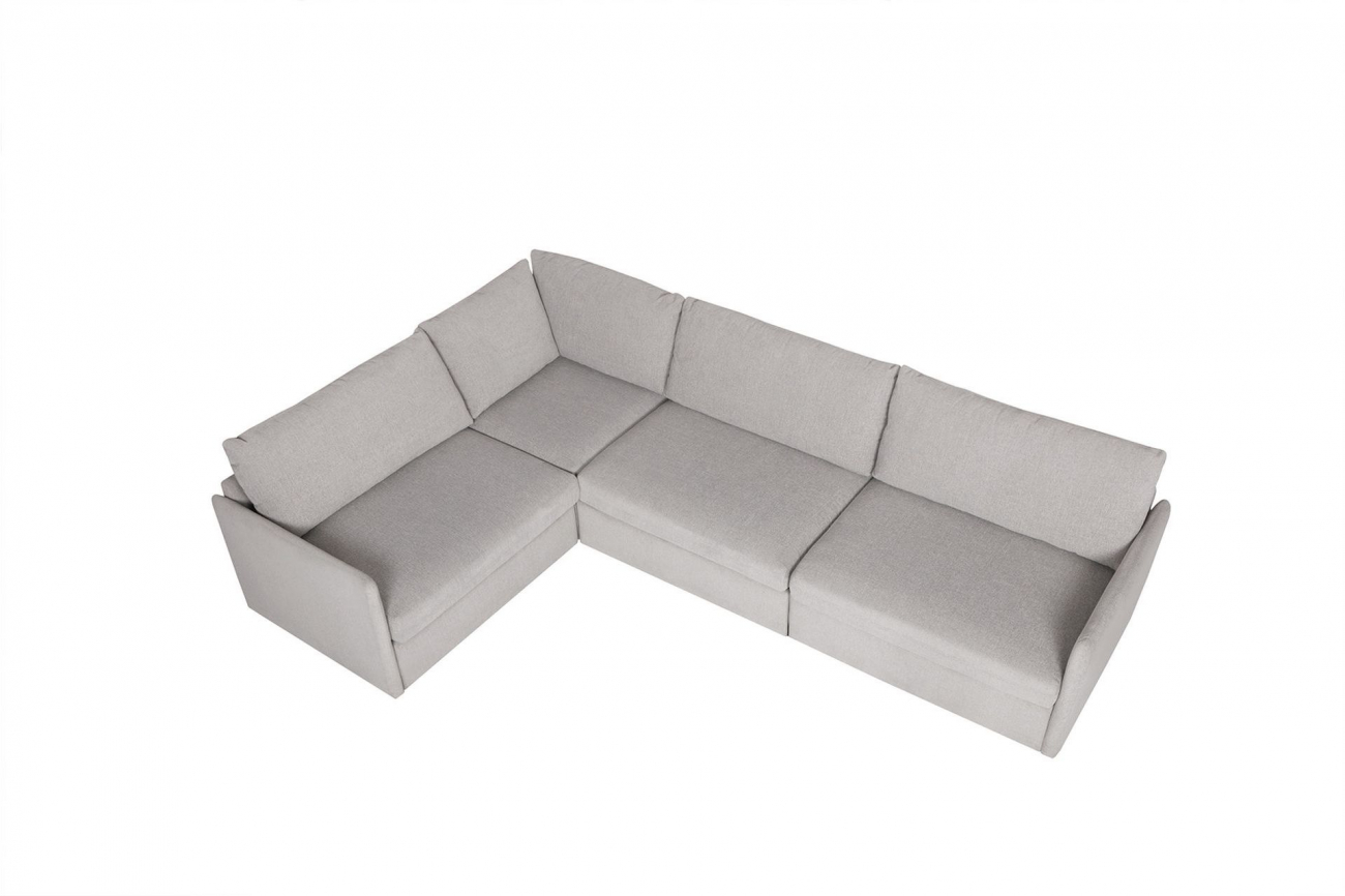 Диван-кровать Smart угловой светло-серый SITS ДИЗАЙНЕРСКИЕ, SMART 192340 Серый  - Вид №13