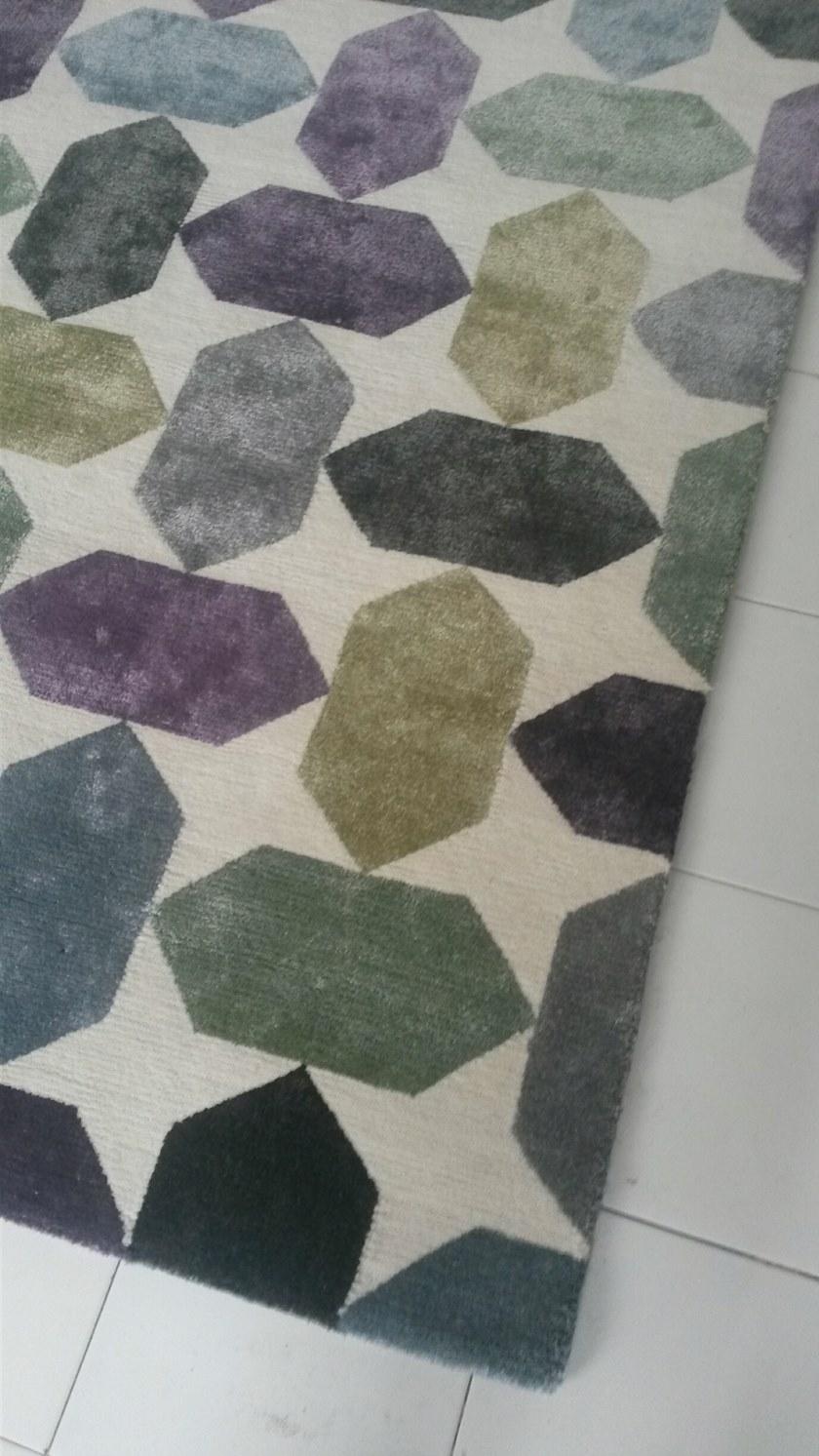 ASPLUND Прямоугольный коврик из вискозы и шерсти с геометрическими мотивами Gems sun-id-1373207 - Вид №1