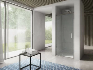 DISENIA Душевая кабина стеклянная ниша с распашной дверцей Free