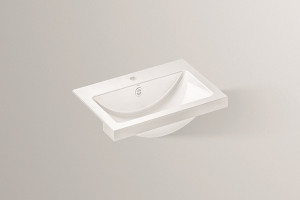 2700000000 Полувстраиваемая раковина, hb.r585h, белая, proshield Alape серия R