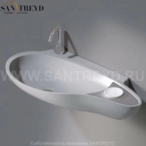 L235T0R1V4..117 Подвесная раковина настенная овальная A. e T. Italia SPOT серая