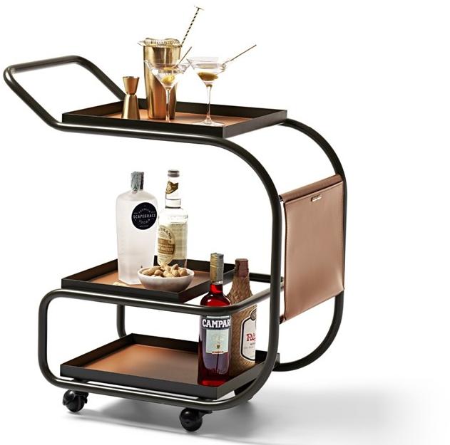 Opinion Ciatti Тележка для еды из стали и регенерированной кожи sun-id-1455225 - Вид №1